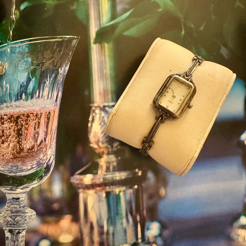 Elegant Art Deco Sterling Women's Watch Bracelet - Picture 9 of 15